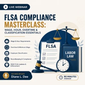 FLSA Compliance Masterclass: Wage, Hour, Overtime & Classification Essentials