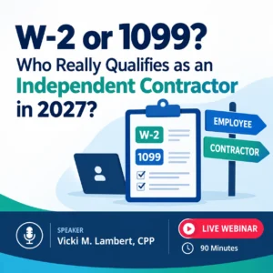 W-2 vs. 1099 in 2027